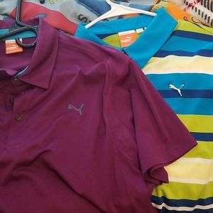 Lot of 2 Puma Golf Shirts Size XL. Bundle them